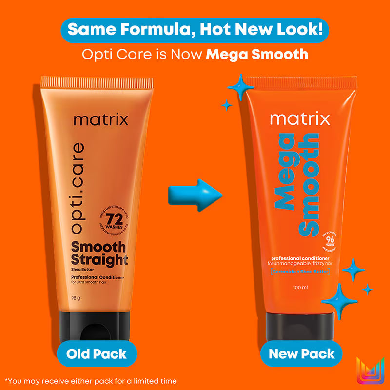 Matrix Mega Smooth Anti-Frizz Conditioner with Shea butter- 4-Days Frizz Control