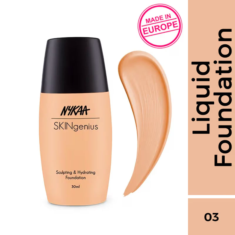 Nykaa Mini SKINgenius Sculpting & Hydrating Dewy Foundation