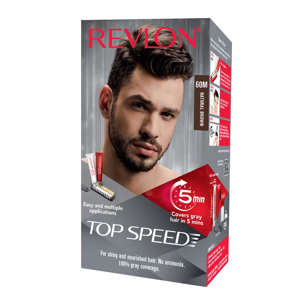 Revlon Top Speed Hair color Man , Natural Brown