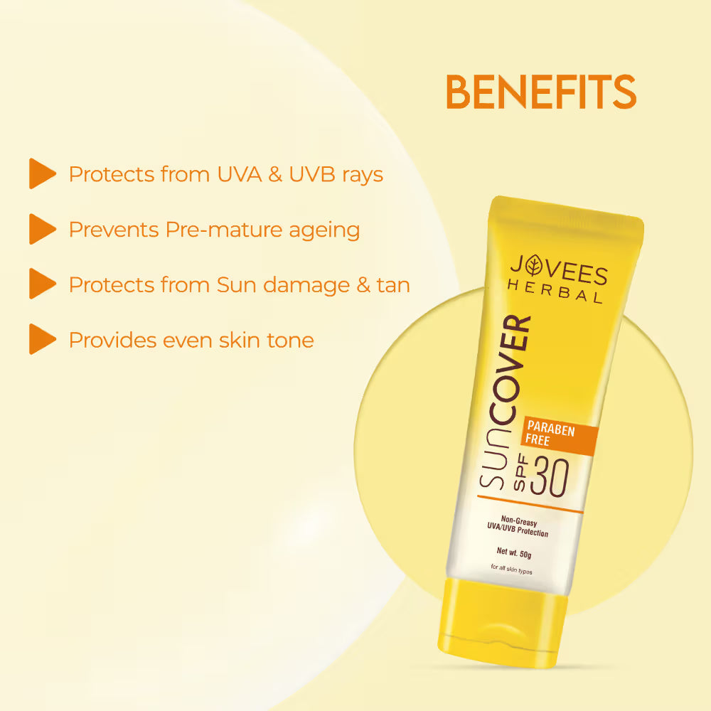 Jovees Herbal Sandalwood Natural Sun Cover SPF 30