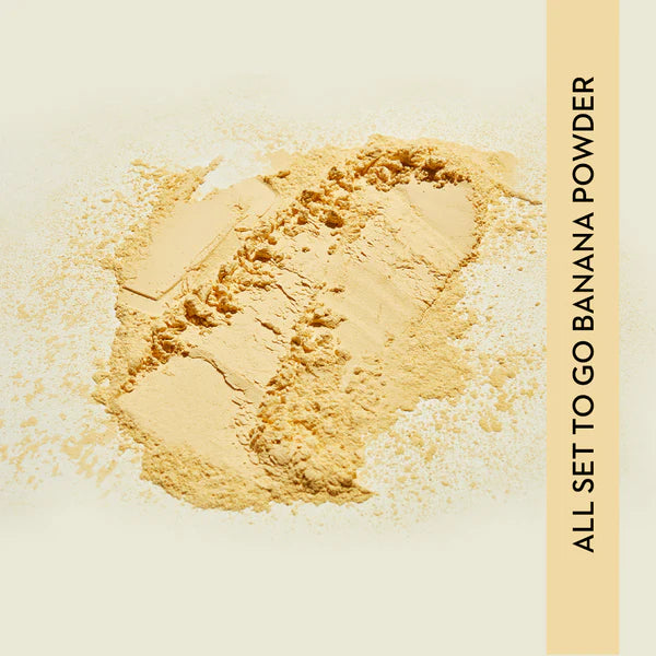 SUGAR All Set To Go Banana Matte Powder | Setting Matte Powder For Mattified Skin | Oil-Controlling