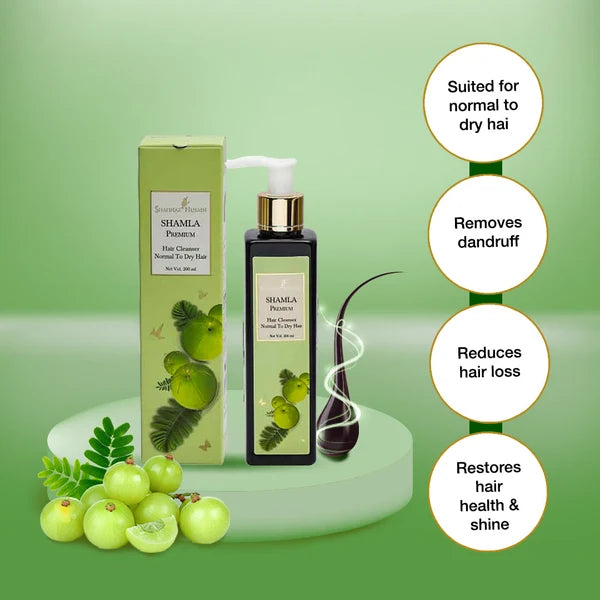 Shahnaz Husain Shamla Premium - Hair Cleanser Normal to Dry Hair 200ml