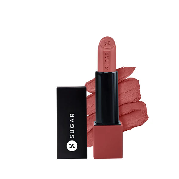 SUGAR Glide Peptide Serum Lipstick with Vitamin E |1 Swipe Full Coverage
