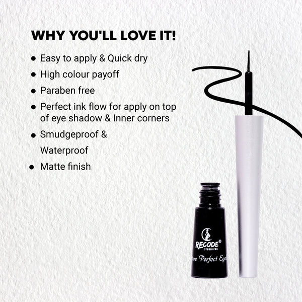 Recode Matte Black Eyeliner Liquid- 2.5 ML