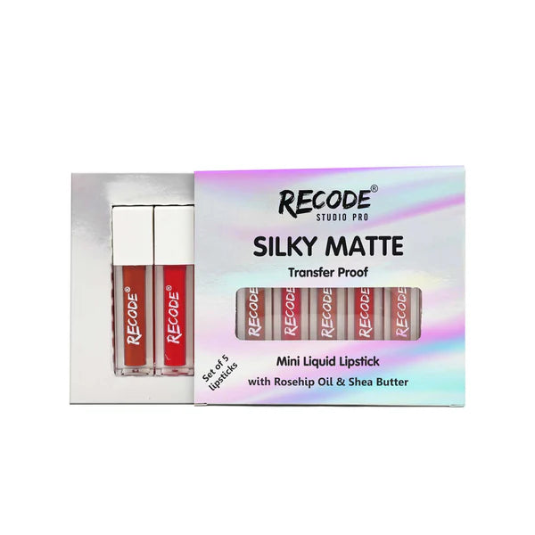 Recode 5 Silky Matte Mini Liquid Lipsticks