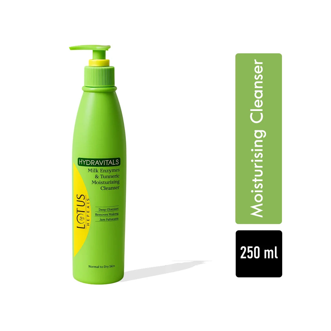 Lotus Professional Hydravitals Milk Enzymes And Turmeric Moisturising Cleanser,