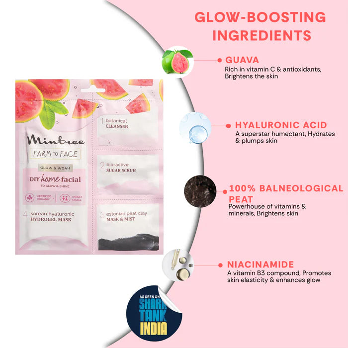 Mintree GLOWING DIY Home Facial (Guava)