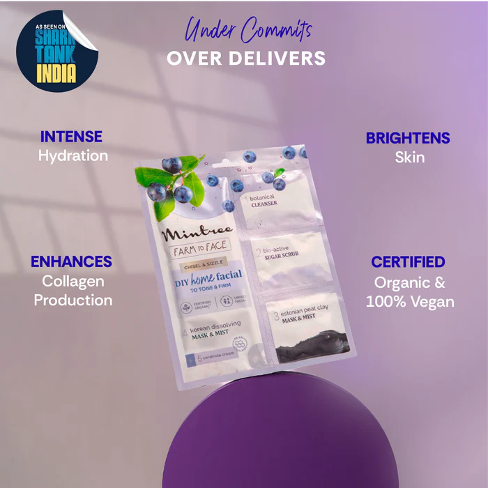 Mintree FIRMING DIY Home Facial Kit (Blueberry)