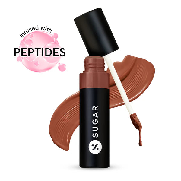 SUGAR Partner In Shine Transferproof Glossy Lipstick | Lasts upto 24hrs