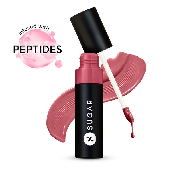 SUGAR Partner In Shine Transferproof Glossy Lipstick | Lasts upto 24hrs