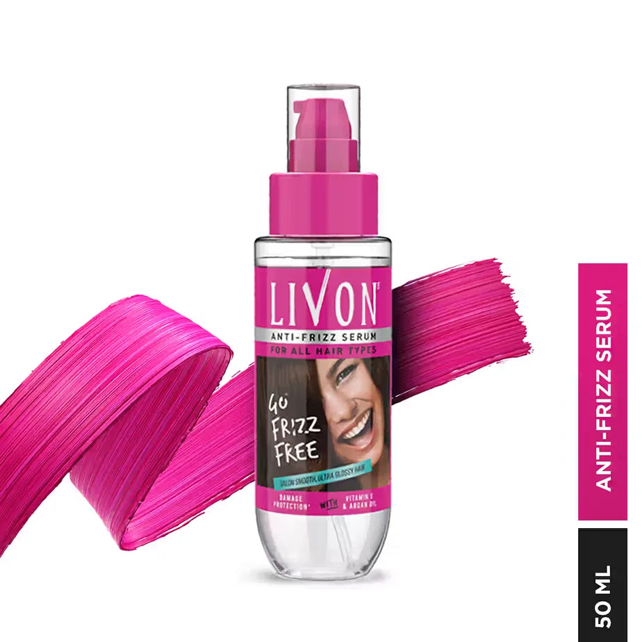Hair Serum for Women & Men, All Hair Types for Smooth, Frizz free & Glossy Hair, 50 ml