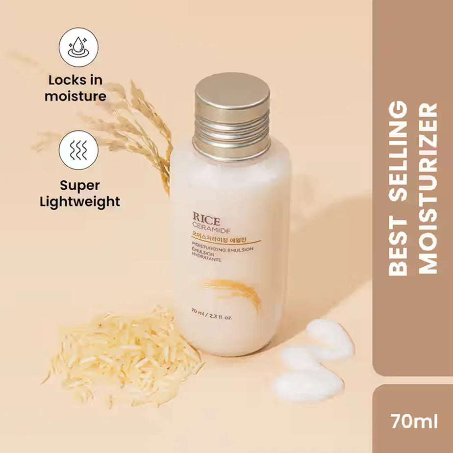 Rice & Ceramide Moisturizing Emulsion (Mini), 70 ml