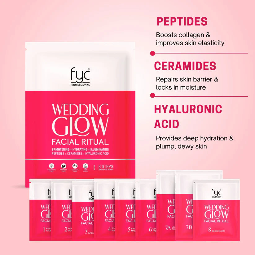 FYC Wedding Glow Facial Ritual – 8 Step Facial Kit 925g
