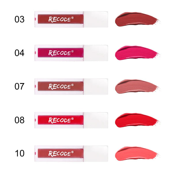 Recode 5 Silky Matte Mini Liquid Lipsticks