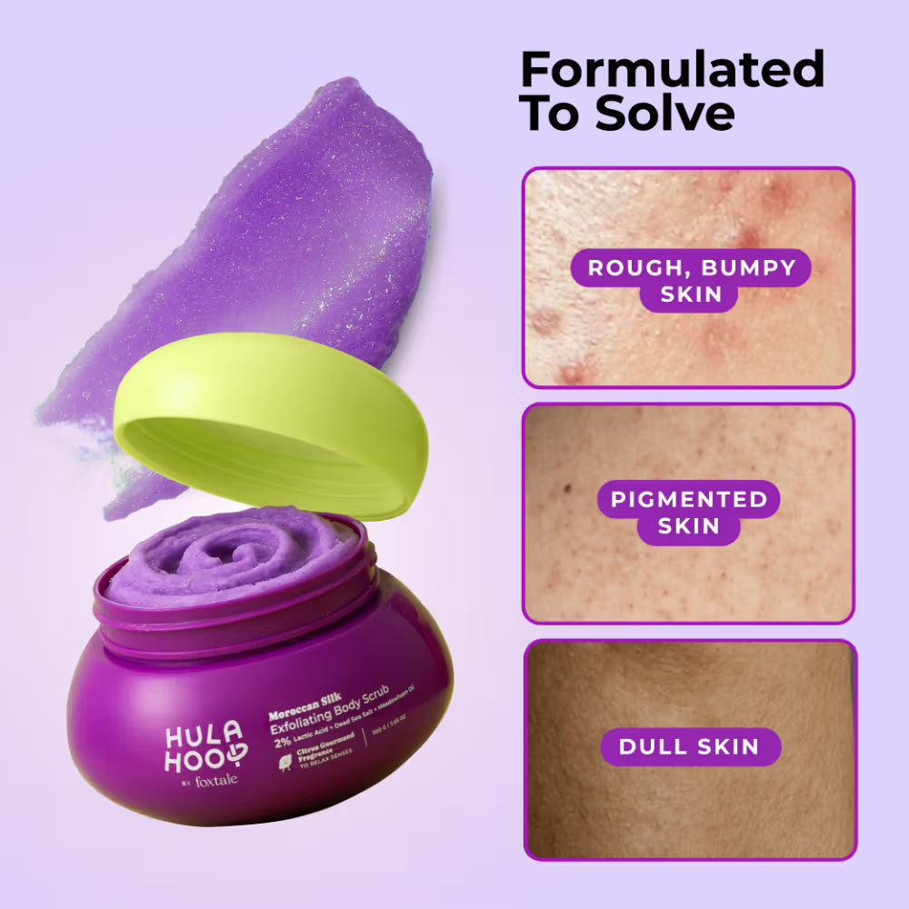 Foxtale Hula Hoop Moroccan Silk Exfoliating Body Scrub
