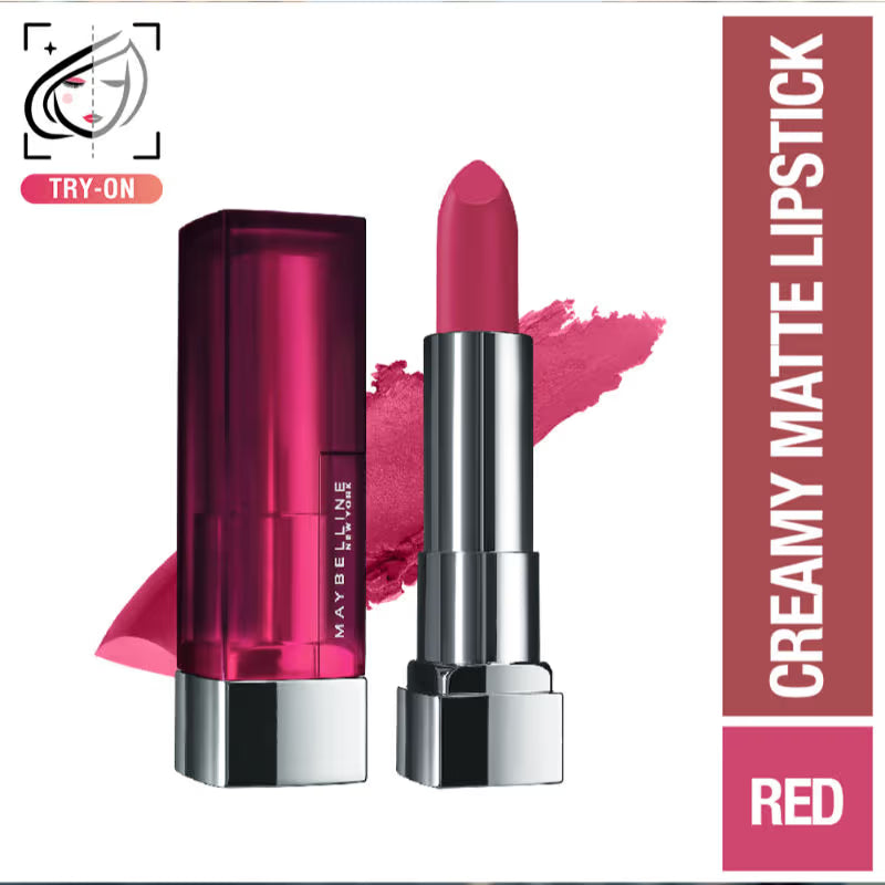 Maybelline New York Color Sensational Creamy Matte Lipstick, Lasts Up To 12H