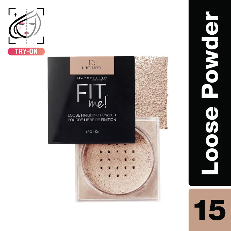 Maybelline New York Fit Me Loose Finishing Powder, Silky & Lightweight Powder