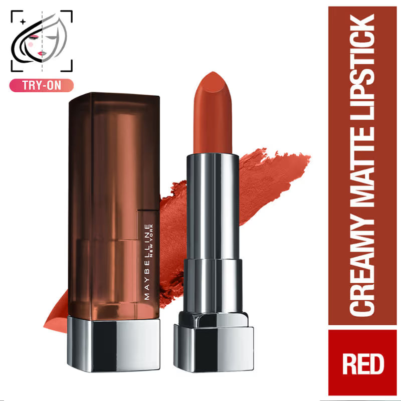 Maybelline New York Color Sensational Creamy Matte Lipstick, Lasts Up To 12H