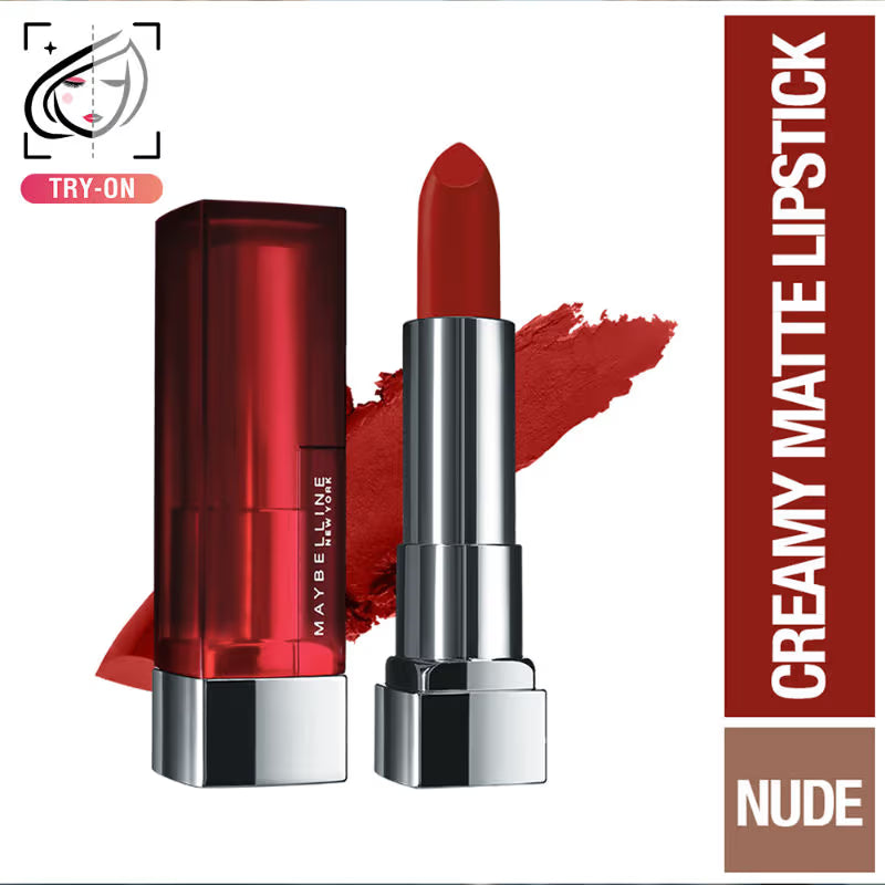Maybelline New York Color Sensational Creamy Matte Lipstick, Lasts Up To 12H