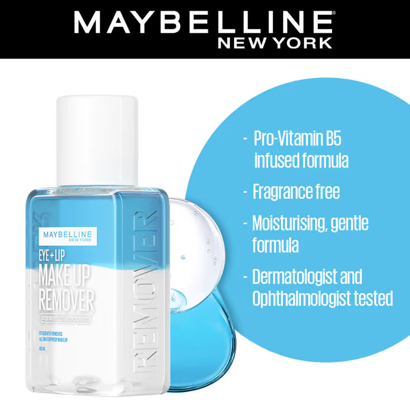 Maybelline New York Biphase Eye + Lip Makeup Remover