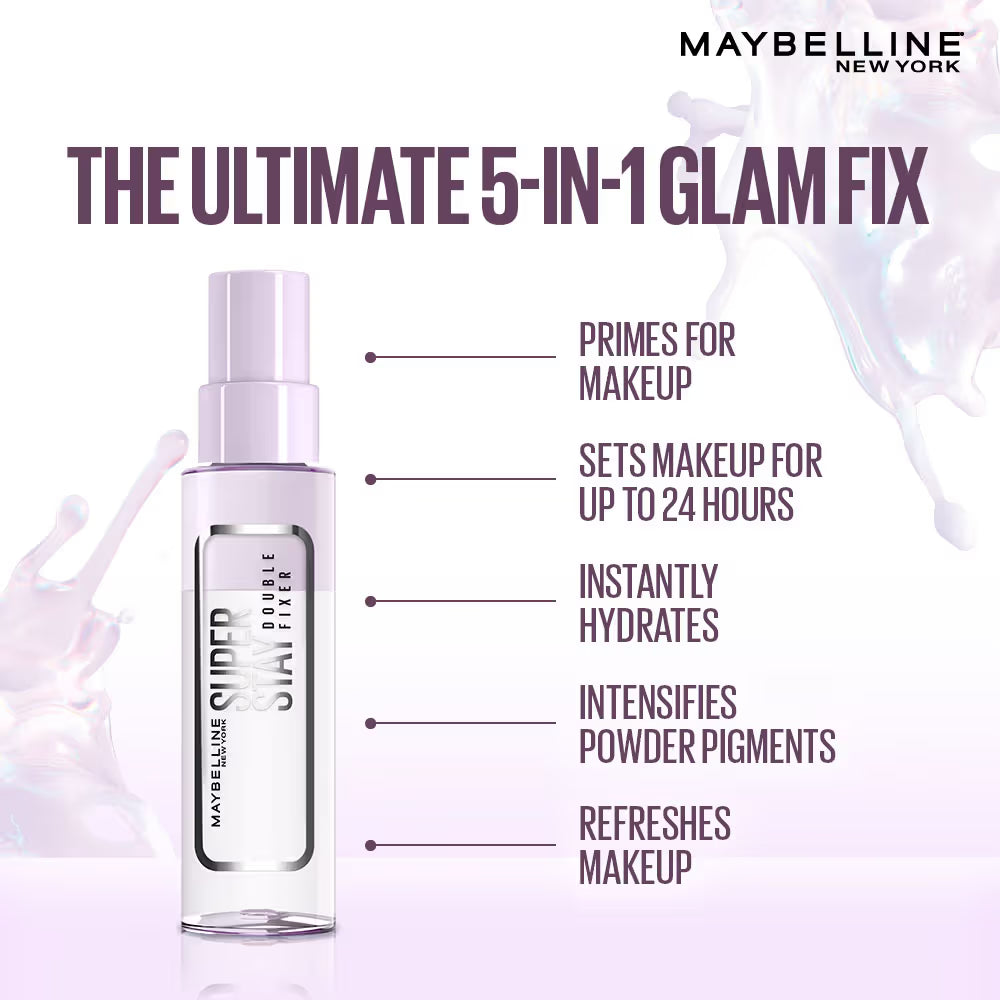 Maybelline New York Superstay Double Fixer, Double Fixing Polymers