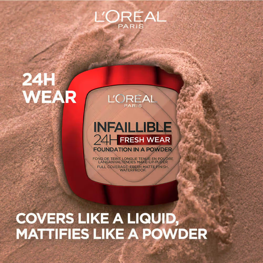 L'Oreal Paris Infallible 24H Fresh Wear Waterproof Powder Foundation