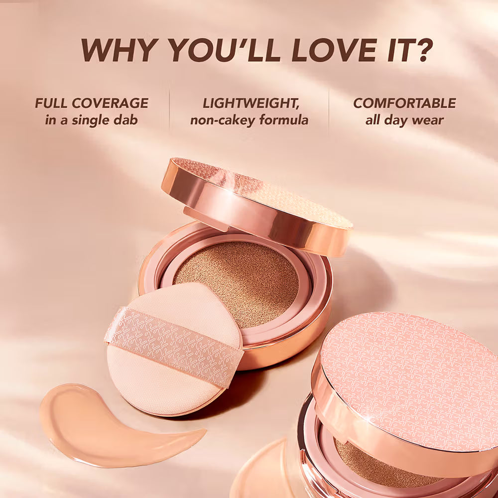 Kay Beauty Full Coverage Cloud Cushion Foundation with in-vivo tested SPF 40 PA ++