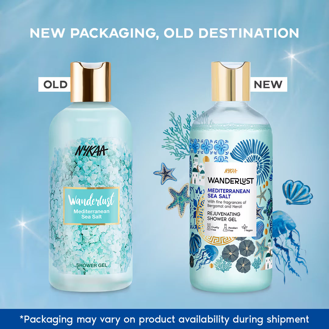 Nykaa Wanderlust Mediterranean Sea Salt Fresh Perfume Body Wash