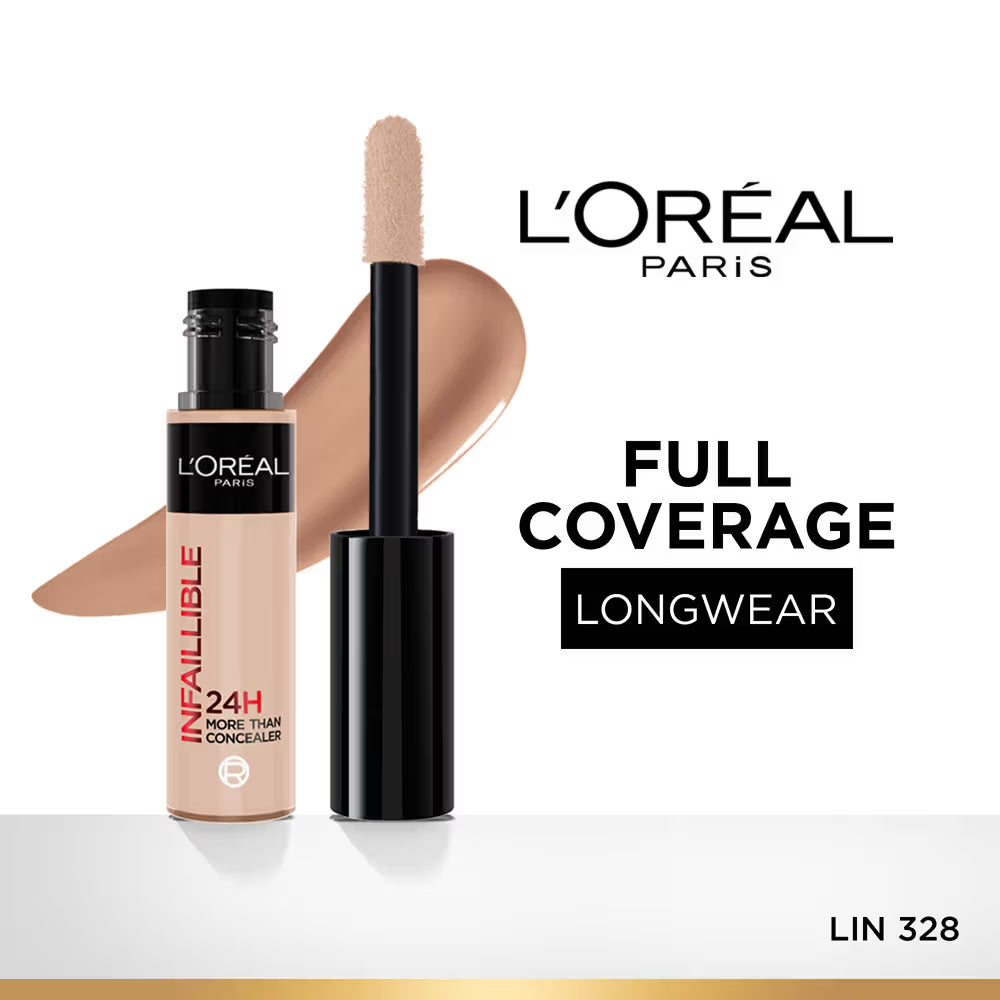 LOreal Paris Infallible Full Wear Concealer, Maximum Coverage, Sweat Proof & Heat Proof