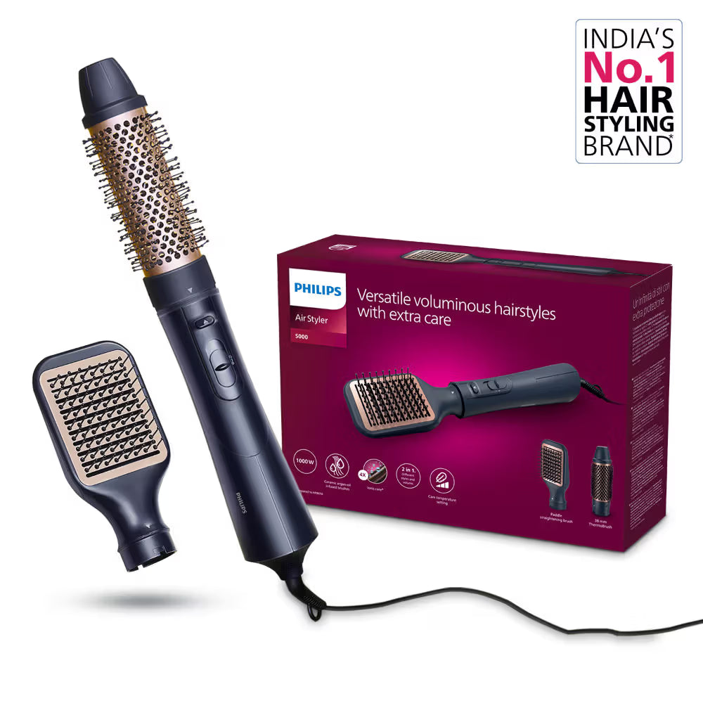 Philips 2-in-1 Airstyler | 3X Volume & 50% Less Hair