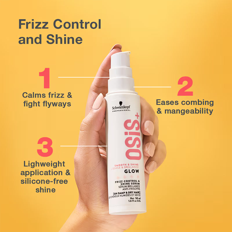 Schwarzkopf Professional Osis+ Glow Anti-Frizz Shine Hair Serum