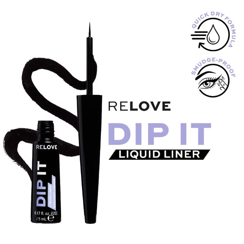 Revolution Relove Dip Eyeliner Black