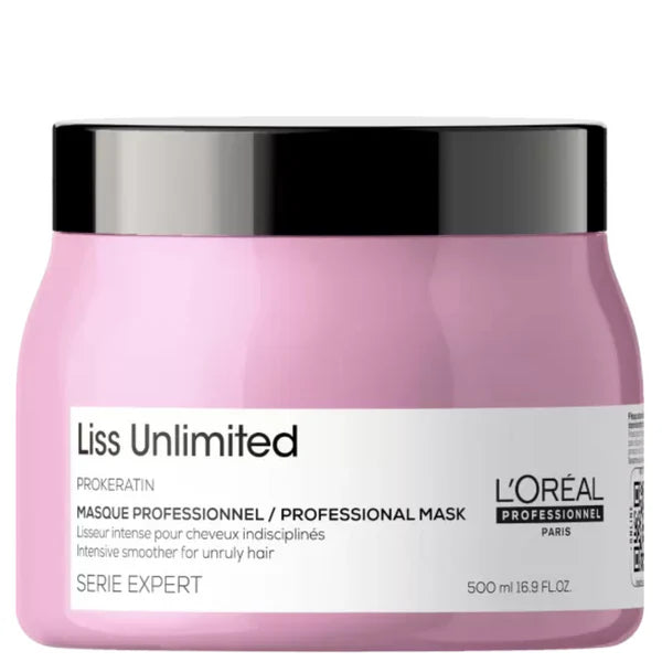 L'Oréal Professionnel Liss Unlimited Mask, Upto 96 hours of frizz control, With Pro-Keratin