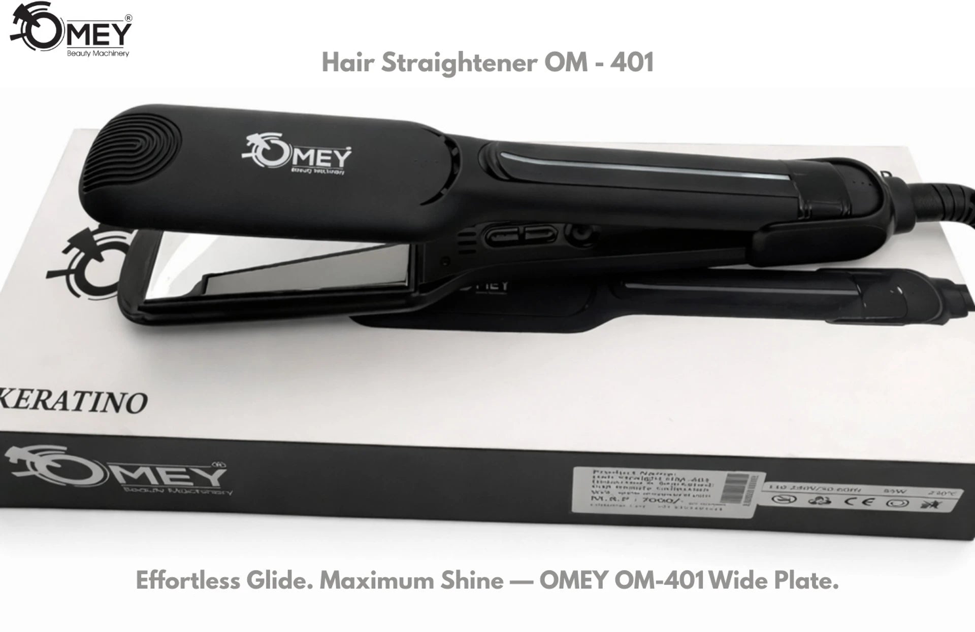 omey OM-401 Hair Straightener (Black)