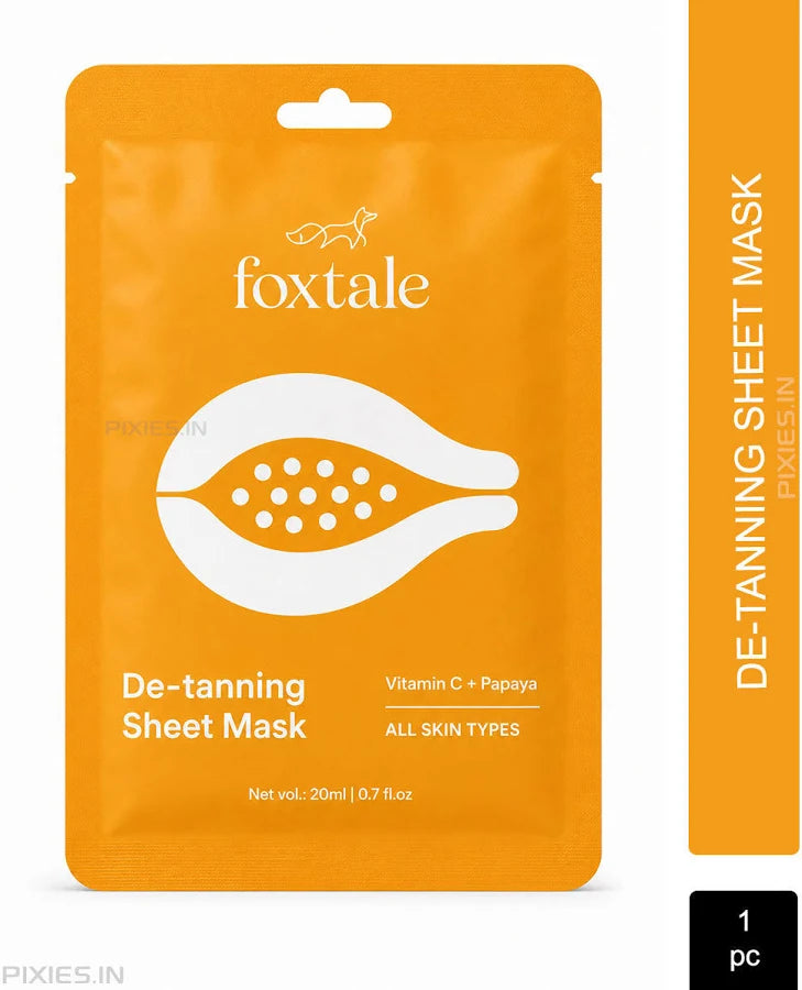 Foxtale Essentials De - Tanning Sheet Mask Vitamin C & Papaya