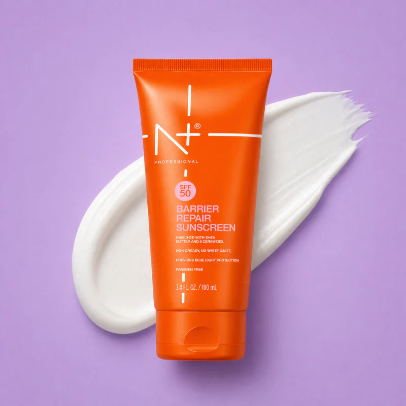 N PLUS SPF 50 Barrier Repair Sunscreen Cream | Shea Butter & 5 Ceramides