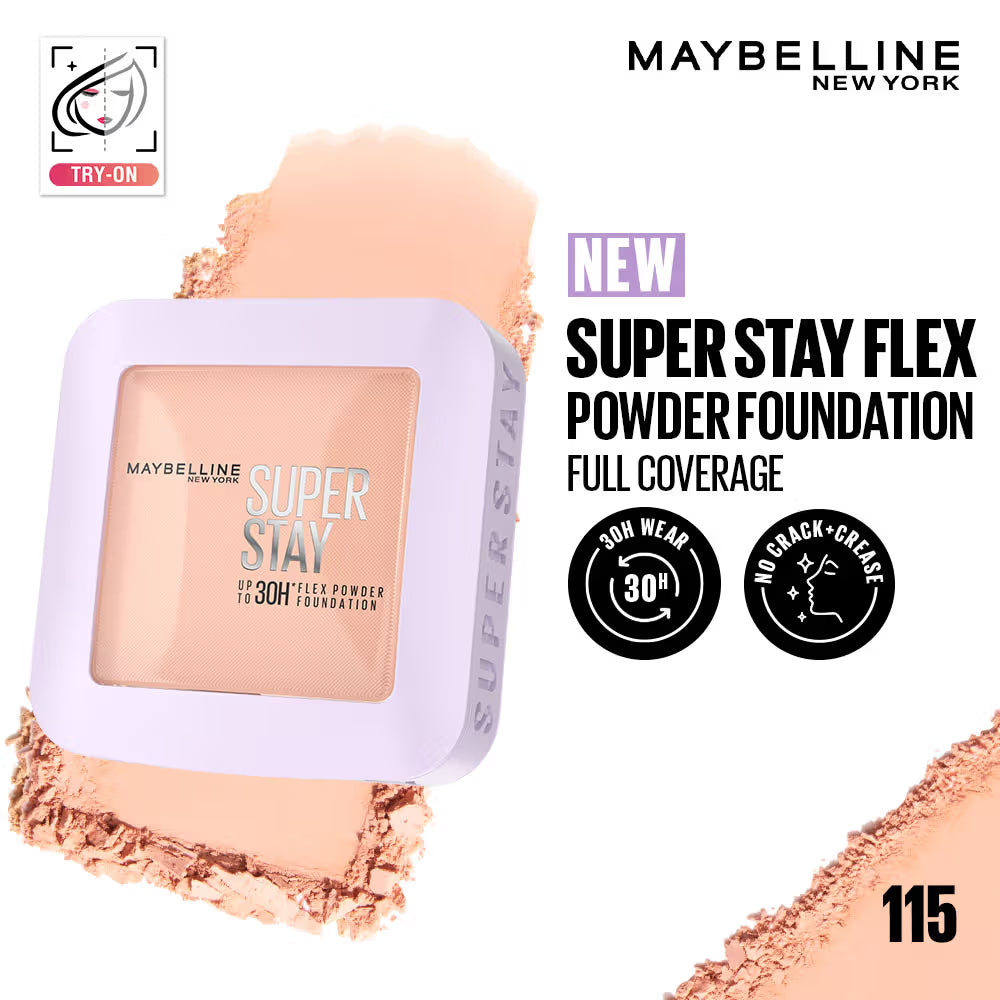 Maybelline New York Super Stay Flex Powder Foundation Compact
