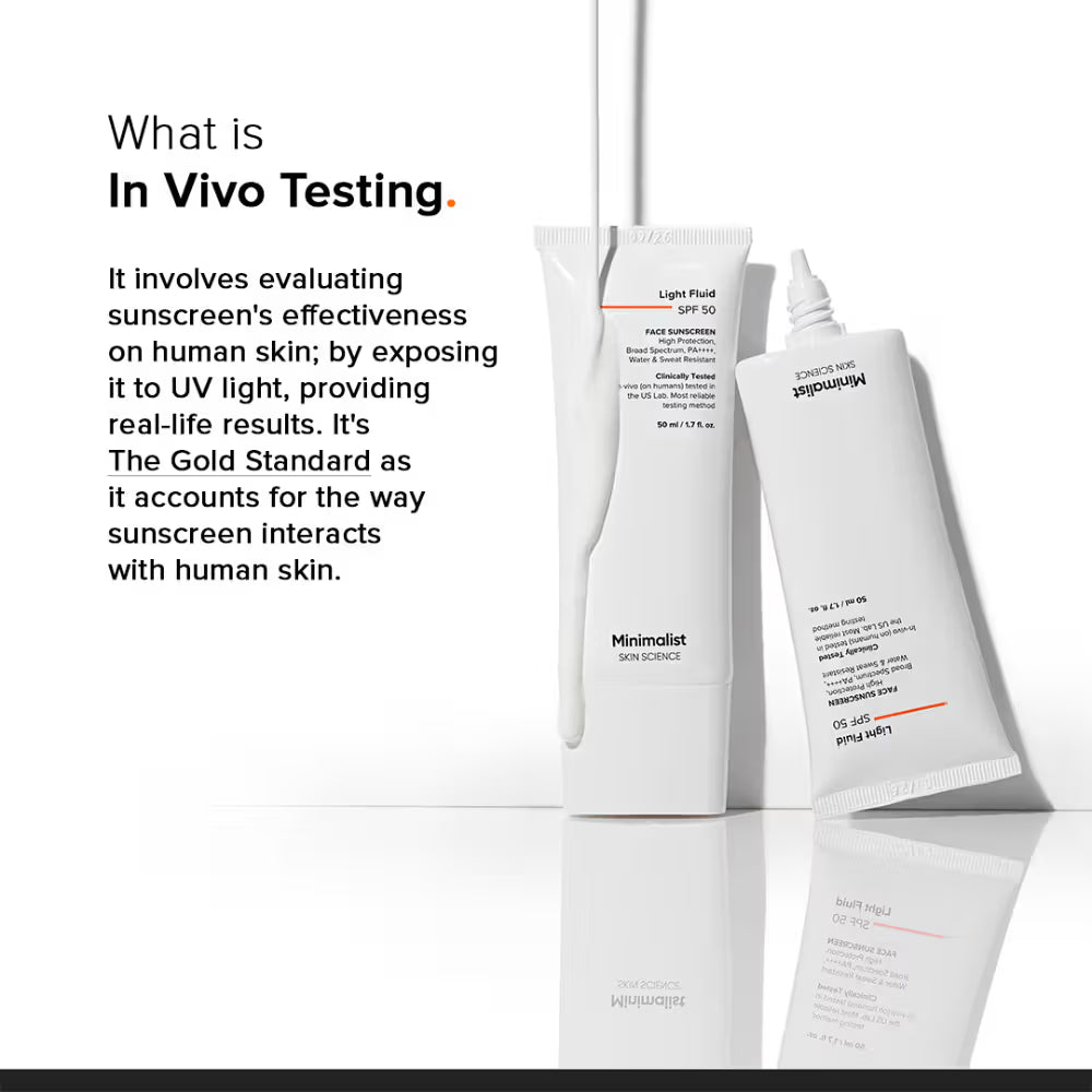 Minimalist Light Fluid SPF 50 Face Sunscreen