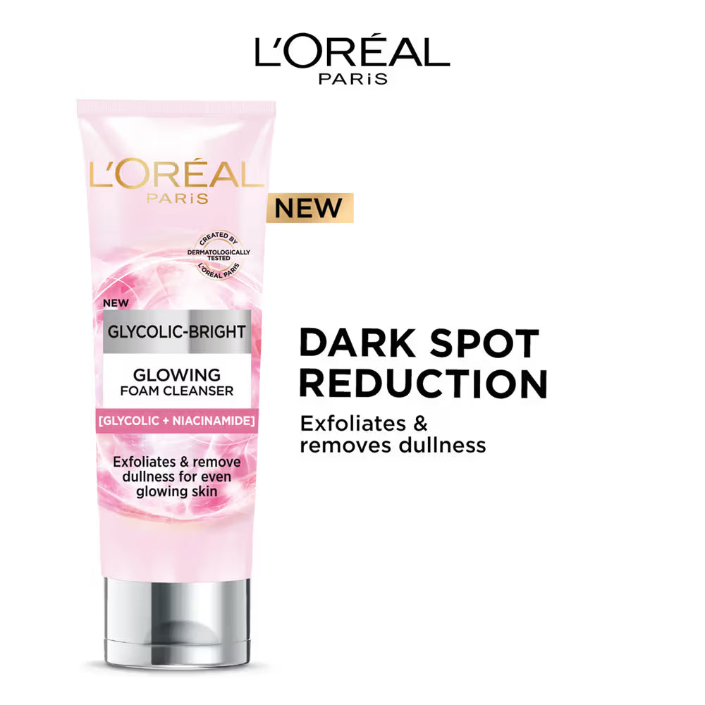 L'Oreal Paris Glycolic Bright Daily Foaming Face Cleanser