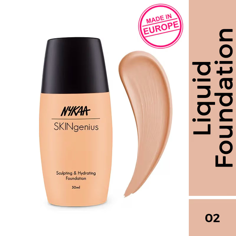 Nykaa Mini SKINgenius Sculpting & Hydrating Dewy Foundation