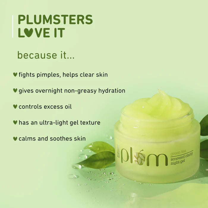 Green Tea Renewed Clarity Night Gel For Oily & Acne-Prone Skin