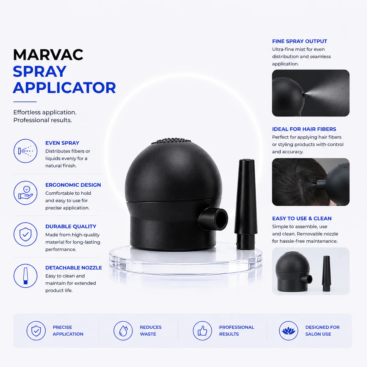 Marvac Hair Fiber Spray Applicator