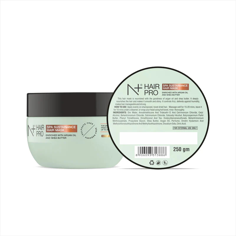 N PLUS Hair Pro Spa Sustainance Hair Mask | With Argan Oil & Shea Butter