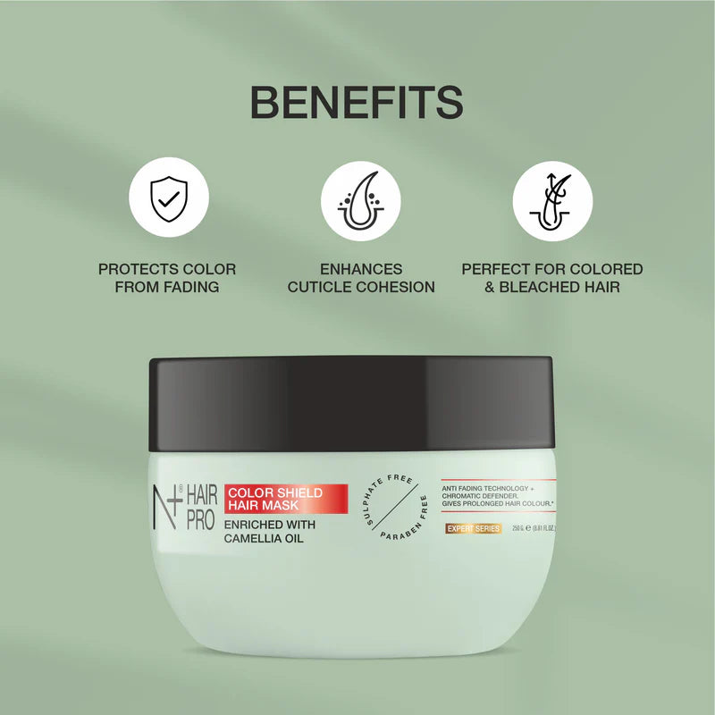 N  PLUS Hair Pro Color Shield Hair Mask – Enriched with Camellia Oil