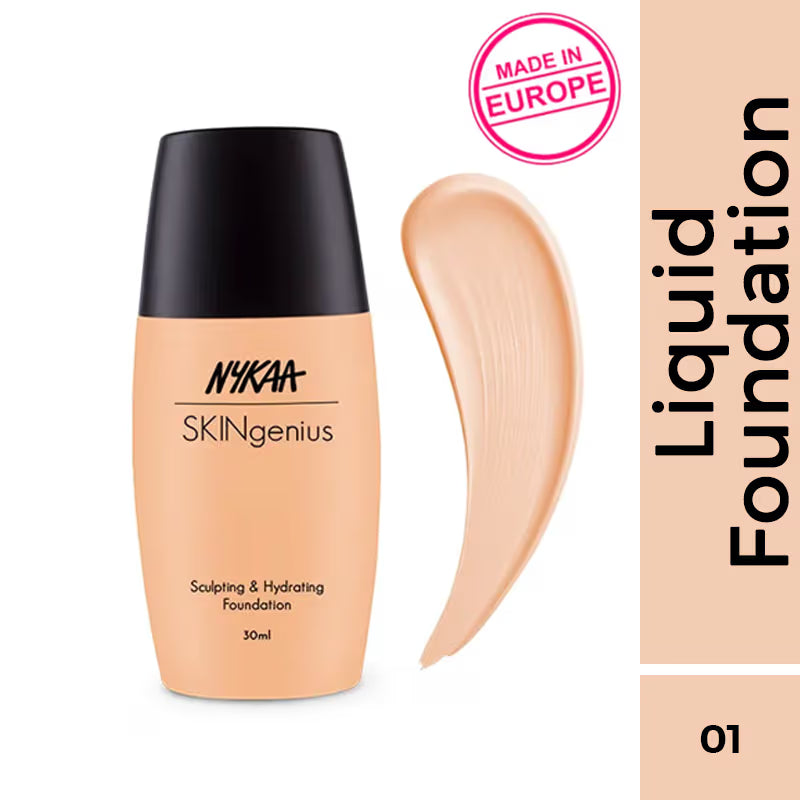Nykaa Mini SKINgenius Sculpting & Hydrating Dewy Foundation