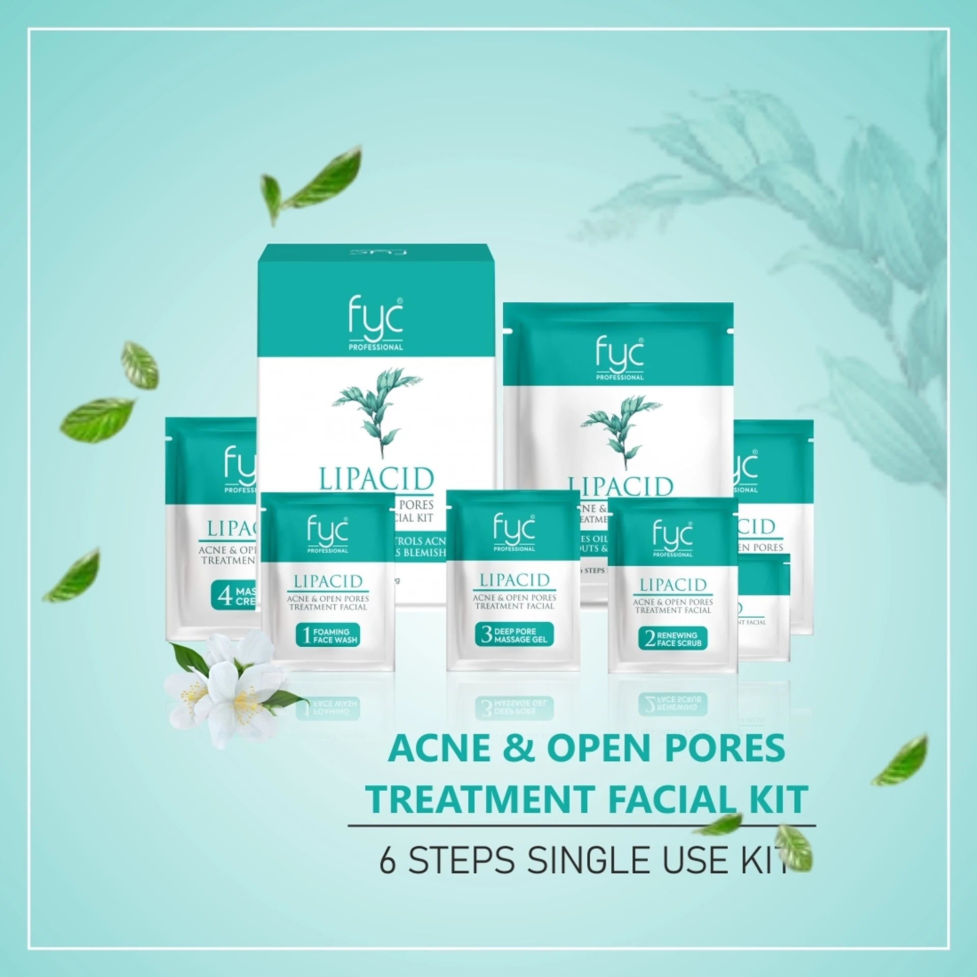 FYC PROFESSIONAL Lipacid Acne & Open Pores Treatment Facial Kit 400g