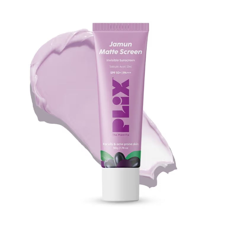 Plix 0.1% Salicylic Acid Jamun Mattifying Lightweight Sunscreen SPF50+ PA+++ UVA