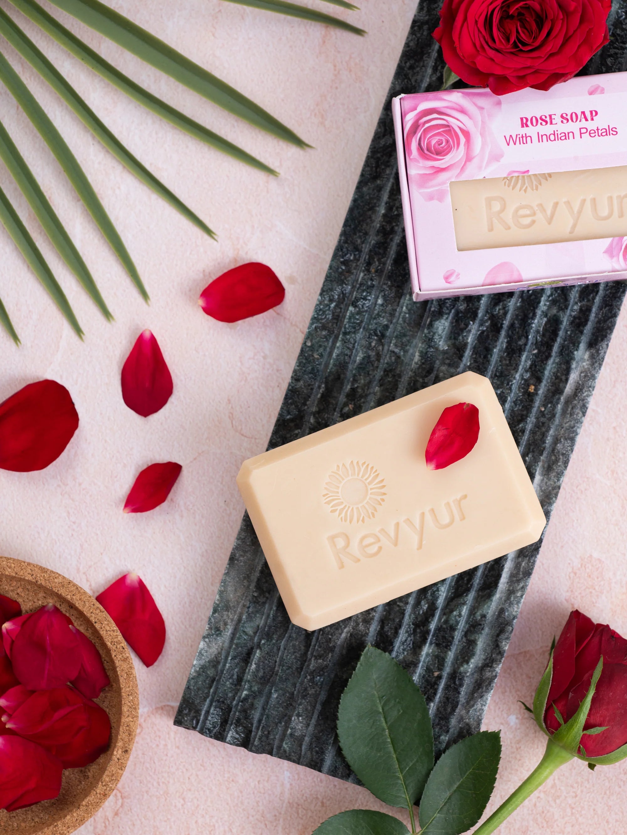 Revyur Rose Soap (With Indian Petals)