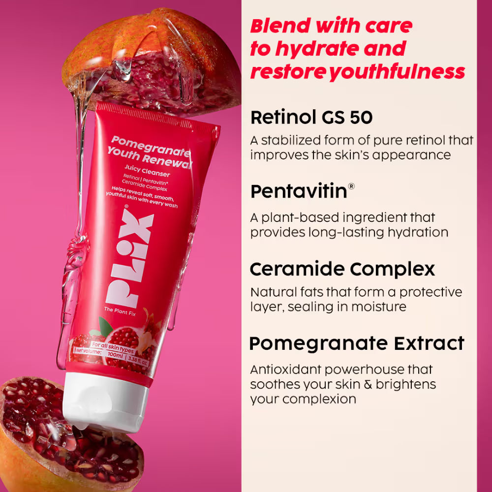 Plix The Plant Fix Plix Pomegranate Youth Renewal 4-Step Skincare Combo