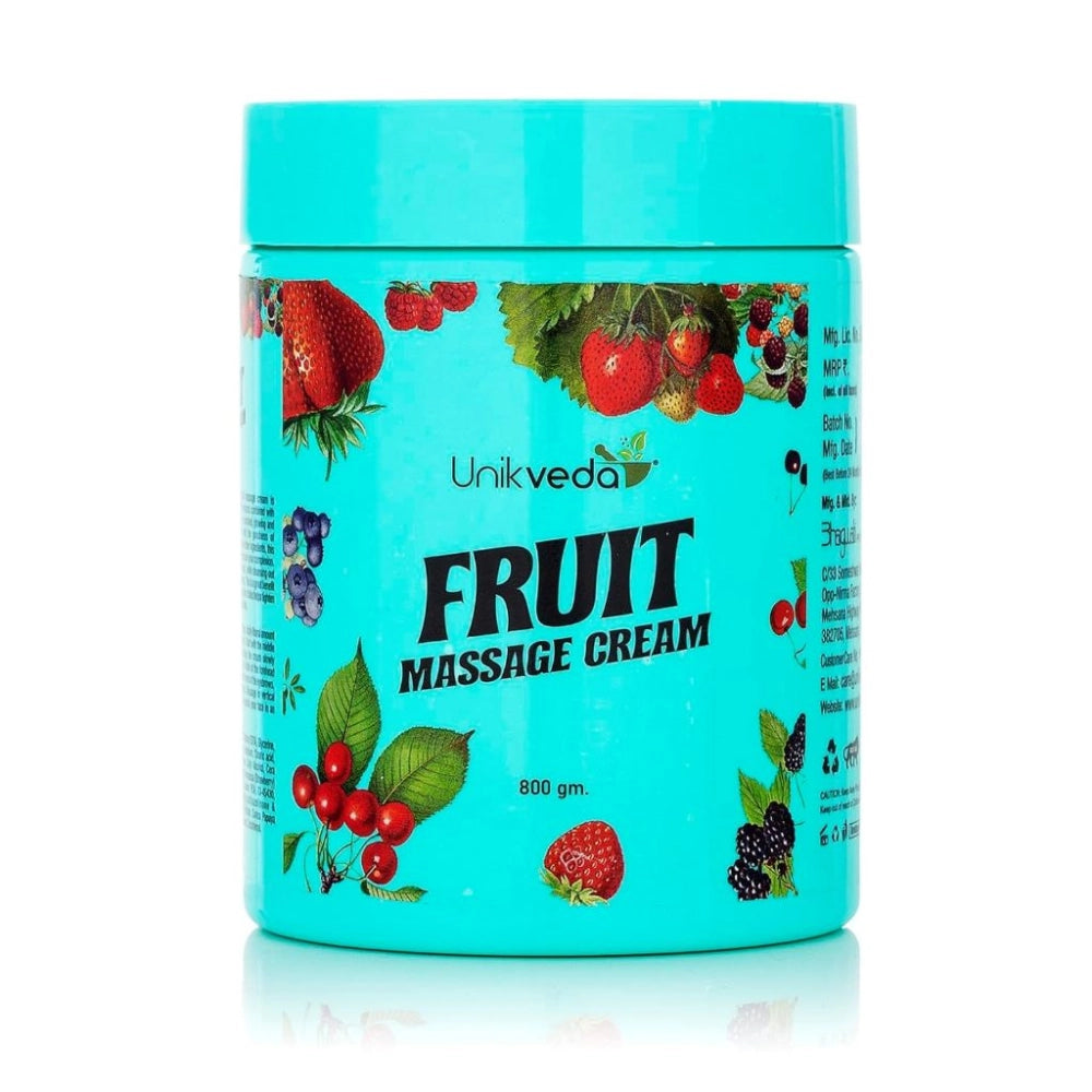UNIKVEDA Fruit Gel + Face Scrub + Face Pack + Massage Cream 800g